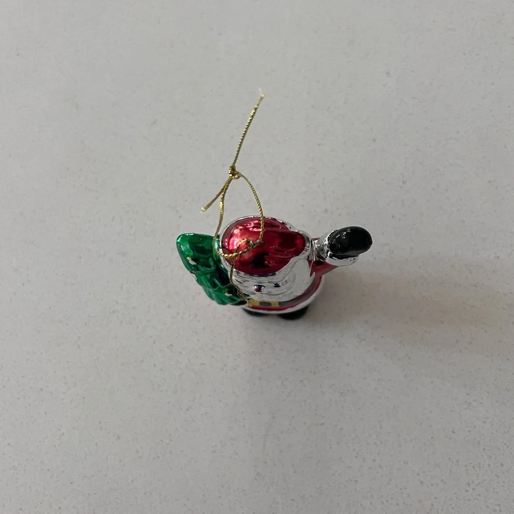 Vintage 1997‎ Nobel Ball Nostalgic Santa Christmas Ornament